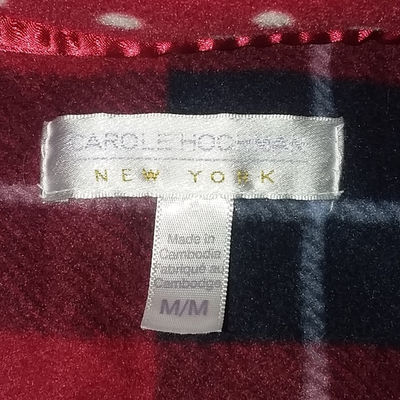 NWOT very soft Carole Hochman pajamas/lounge wear set- plaid and polka-dot - Picture 7 of 8